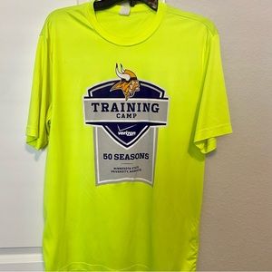 Sport-Tek - Men’s L T-shirt, neon yellow Minnesota Vikings Training Camp shirt